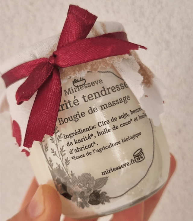 Bougie de massage Karité tendresse 